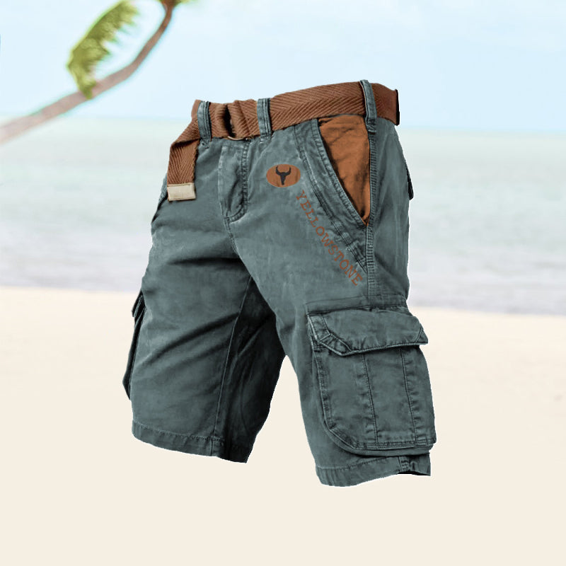 Trendy multi-pocket cargo shorts for men, lightweight and durable, ideal for stylish and functional summer wear.