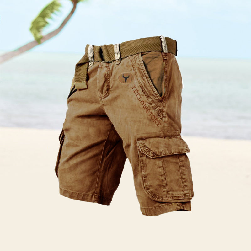 Trendy multi-pocket cargo shorts for men, lightweight and durable, ideal for stylish and functional summer wear.