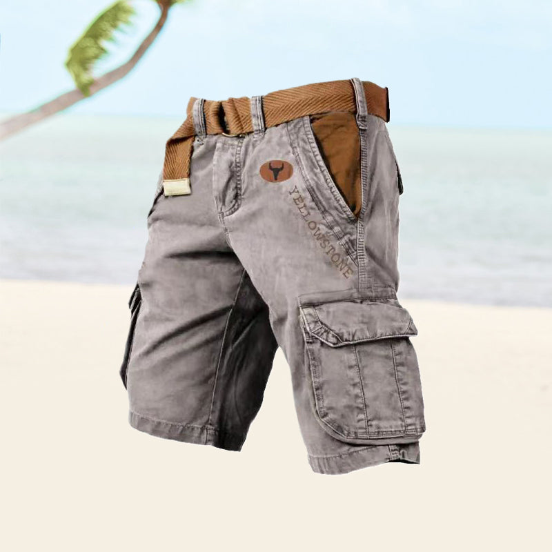 Trendy multi-pocket cargo shorts for men, lightweight and durable, ideal for stylish and functional summer wear.