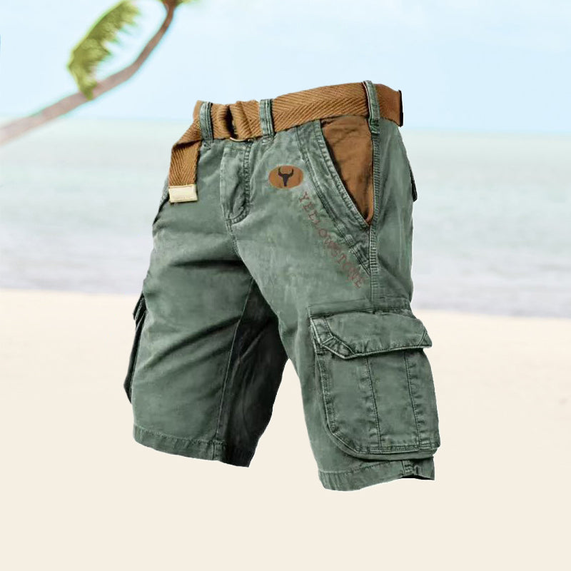 Trendy multi-pocket cargo shorts for men, lightweight and durable, ideal for stylish and functional summer wear.